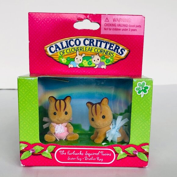 Calico Critters The Furbanks Squirrel Twins New in Box - Picture 6 of 11
